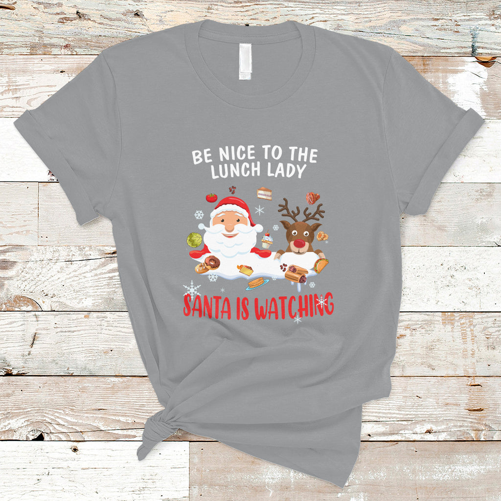 funny-cafeteria-t-shirt-santa-is-watching