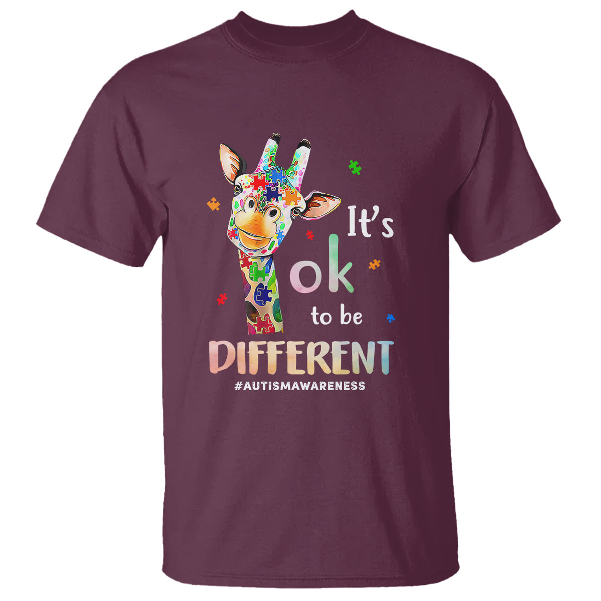 giraffe-autism-t-shirt-its-ok-to-be-different-jigsaw-puzzle-3