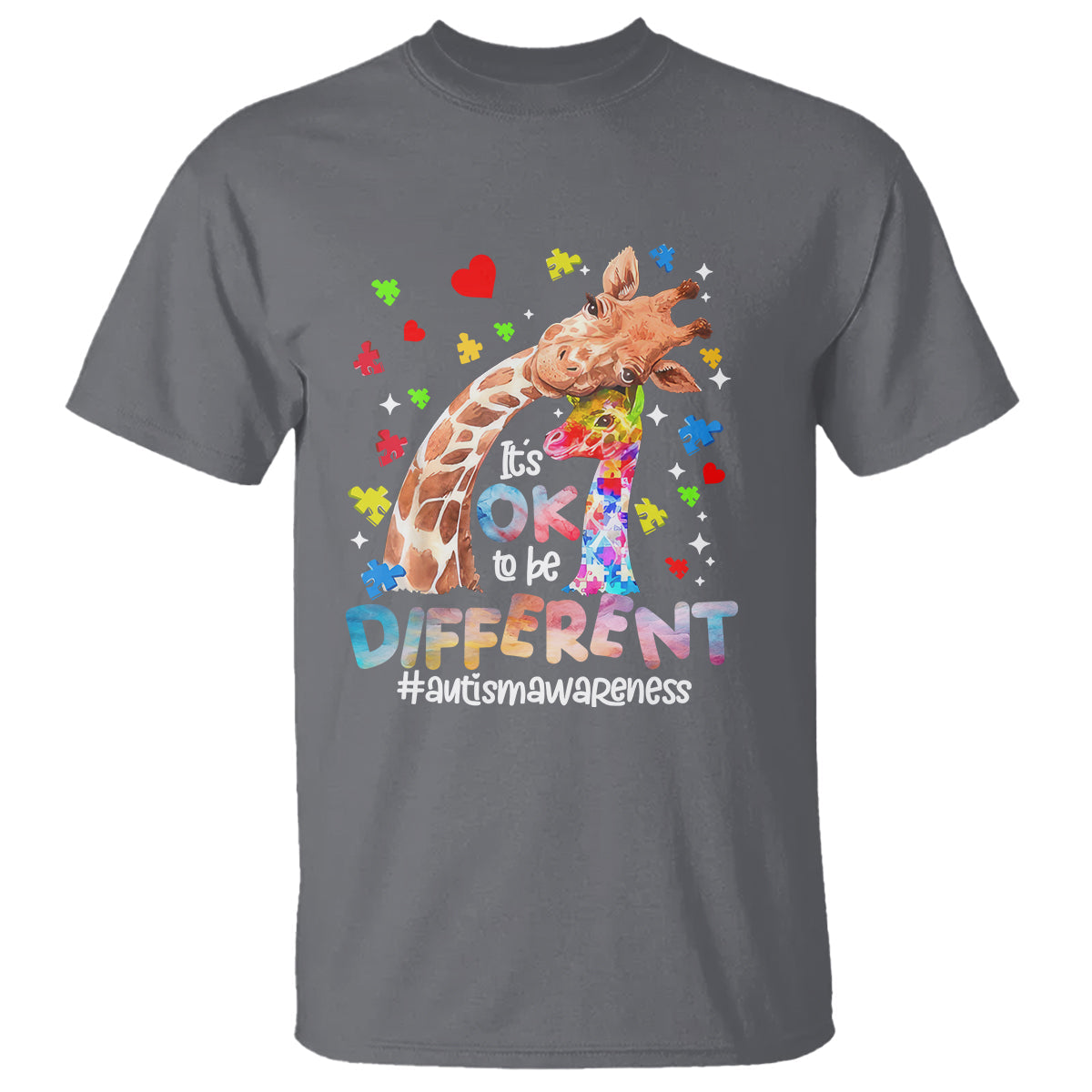 giraffe-autism-t-shirt-its-ok-to-be-different-cute-mom-and-baby-1