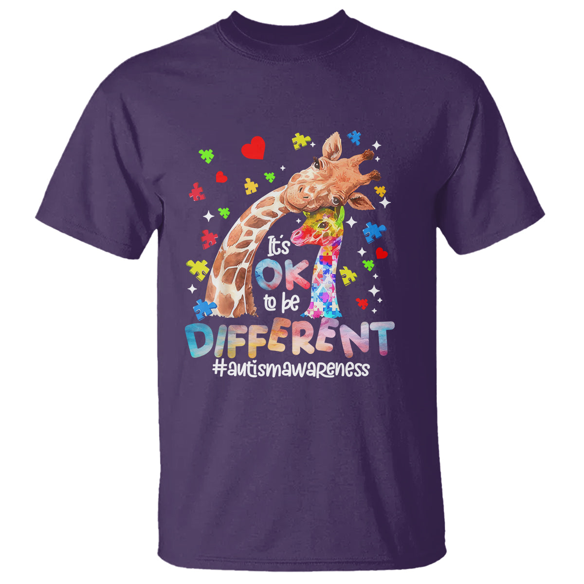 giraffe-autism-t-shirt-its-ok-to-be-different-cute-mom-and-baby-1