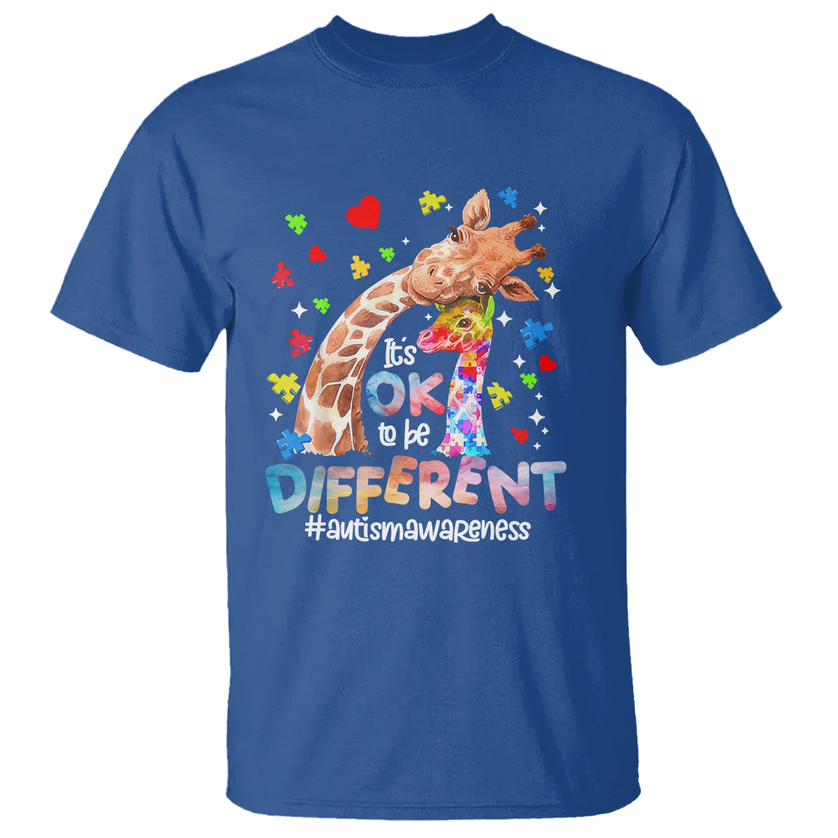 giraffe-autism-t-shirt-its-ok-to-be-different-cute-mom-and-baby-1