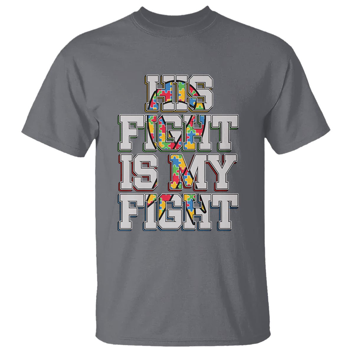 autism-awarenees-t-shirt-his-fight-is-my-fight-puzzle-ribbon