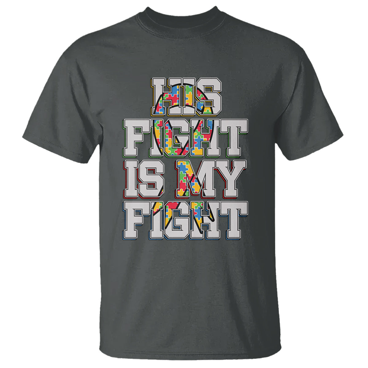 autism-awarenees-t-shirt-his-fight-is-my-fight-puzzle-ribbon
