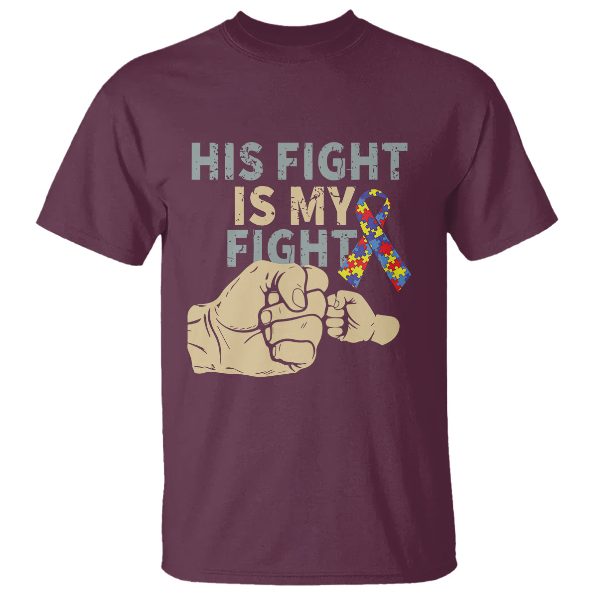 autism-support-t-shirt-his-fight-is-my-fight-hand-fists