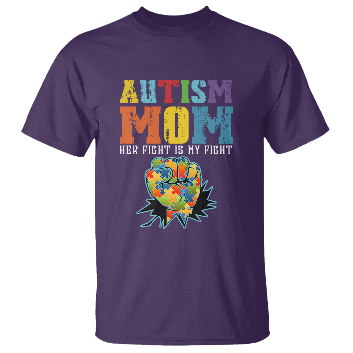 autism-mom-t-shirt-her-fight-is-my-fight-puzzle-raised-fist
