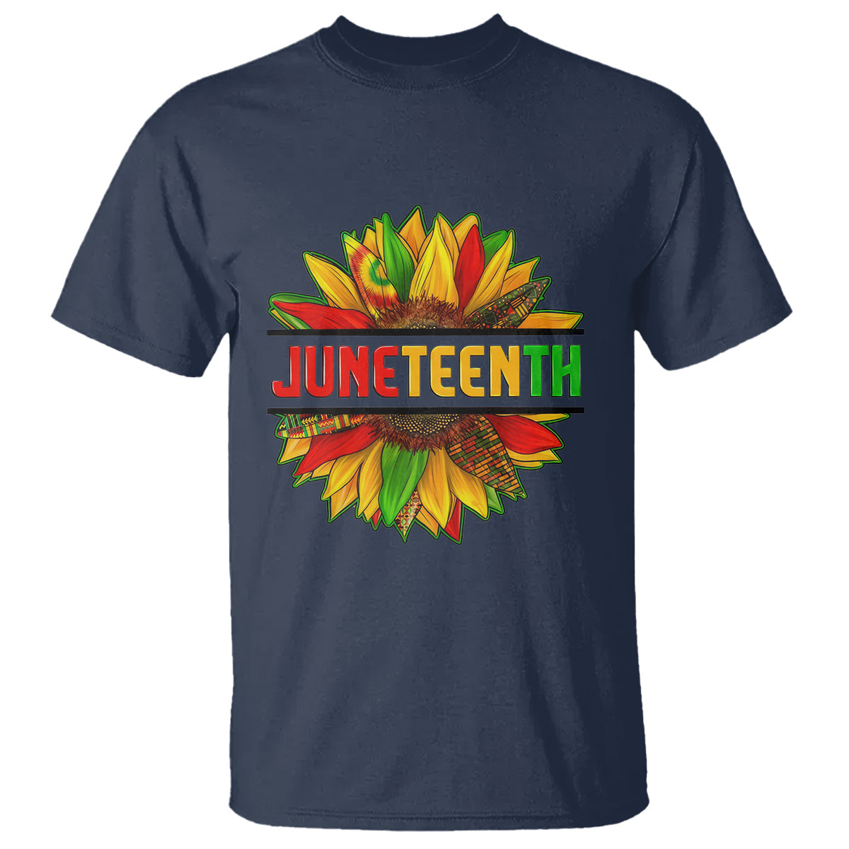 juneteenth-t-shirt-sunflower-with-fist-black-history