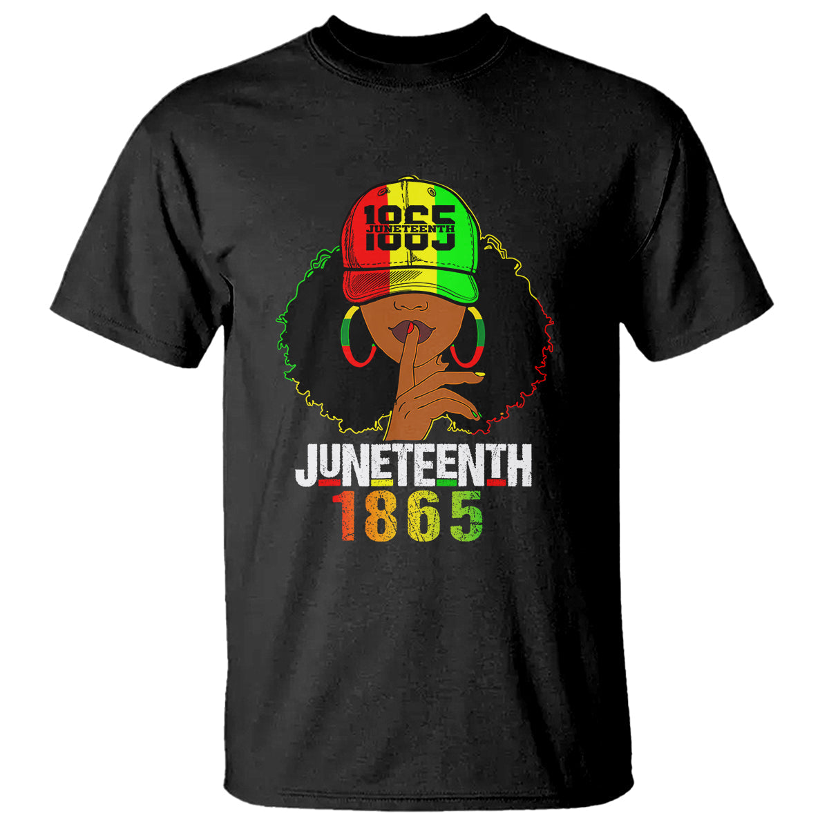 queen-afro-t-shirt-juneteenth-1866
