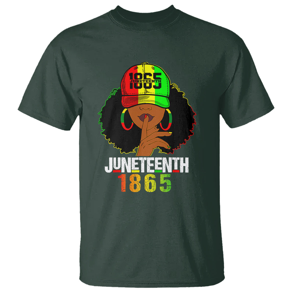 queen-afro-t-shirt-juneteenth-1866