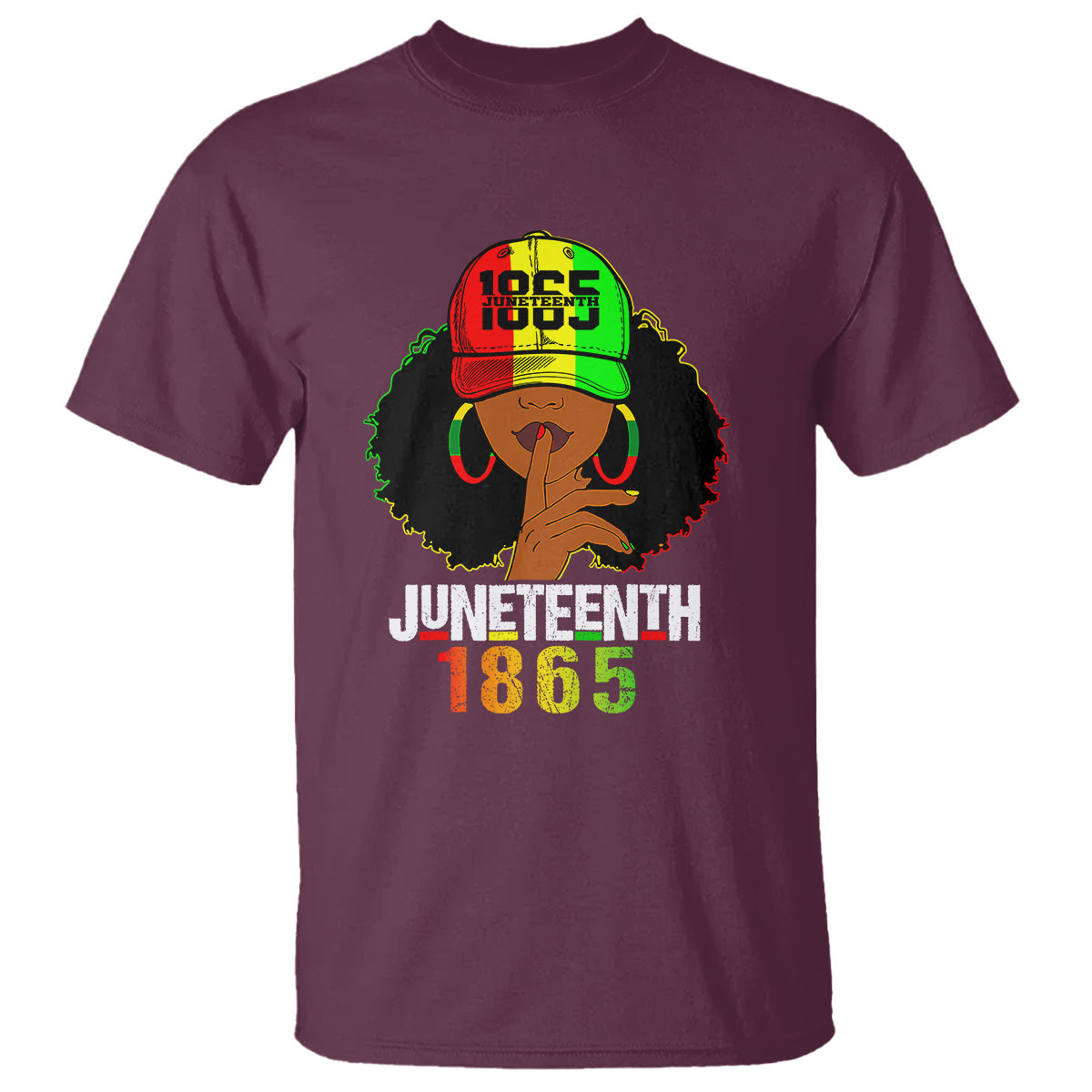 queen-afro-t-shirt-juneteenth-1866