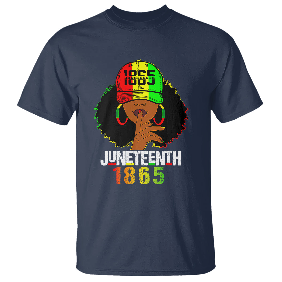 queen-afro-t-shirt-juneteenth-1866
