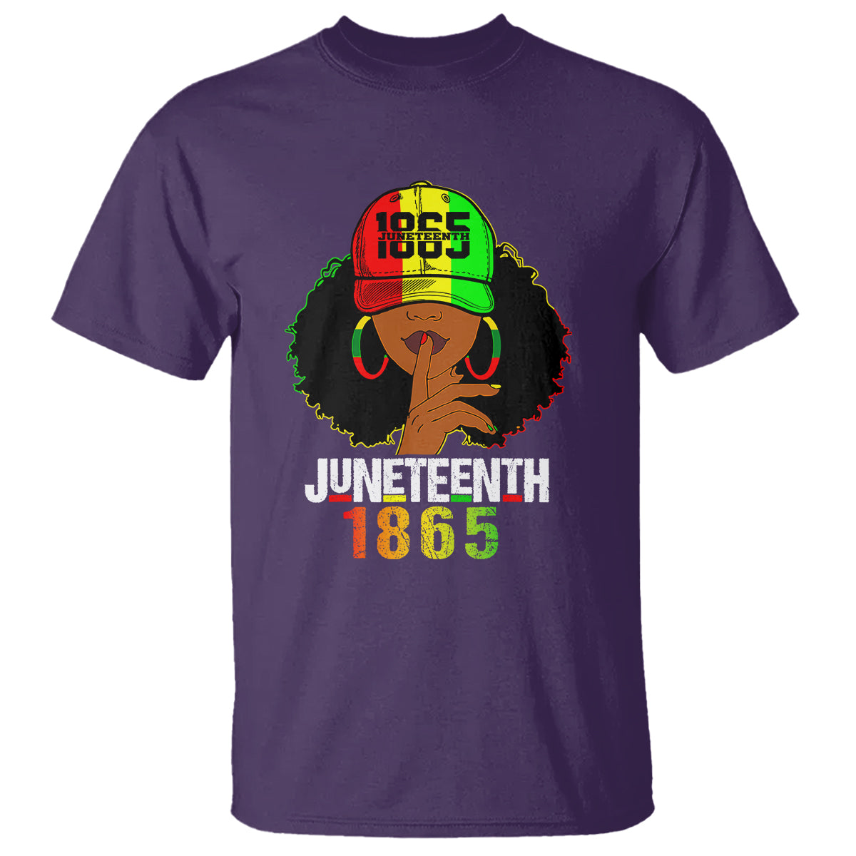 queen-afro-t-shirt-juneteenth-1866