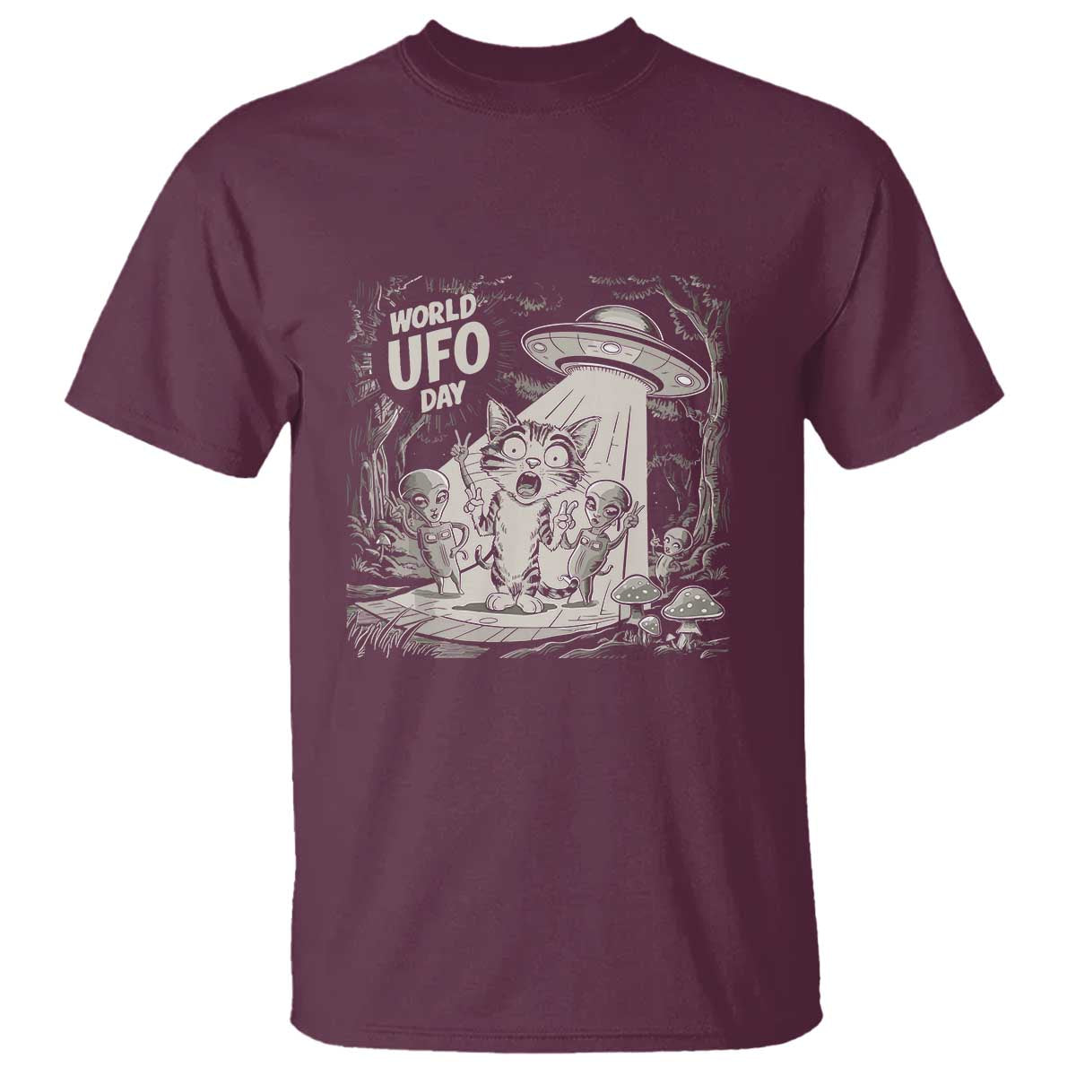 funny-surprised-cat-with-ufos-peace-sign-alien-ufo-invasion-t-shirt