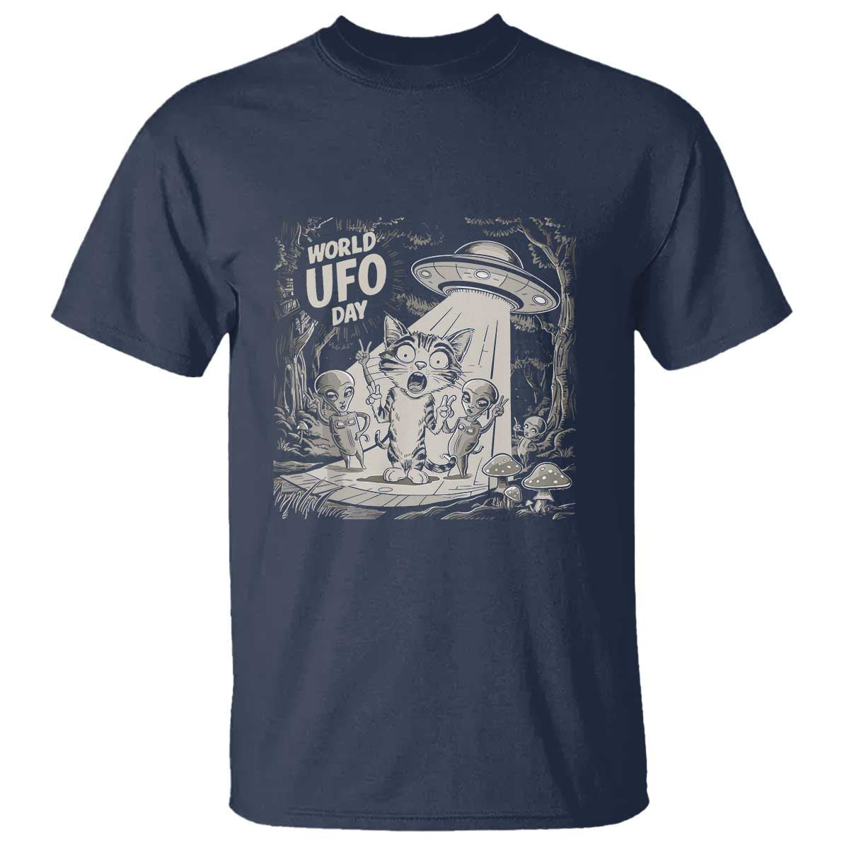 funny-surprised-cat-with-ufos-peace-sign-alien-ufo-invasion-t-shirt