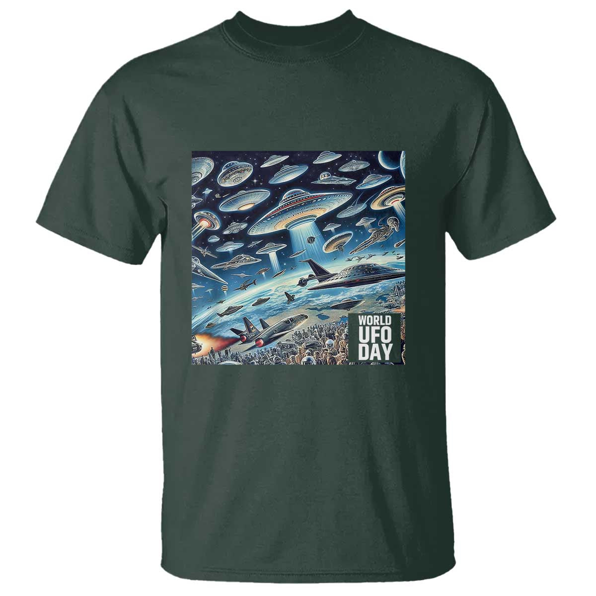 world-ufo-day-july-2nd-theyre-here-t-shirt