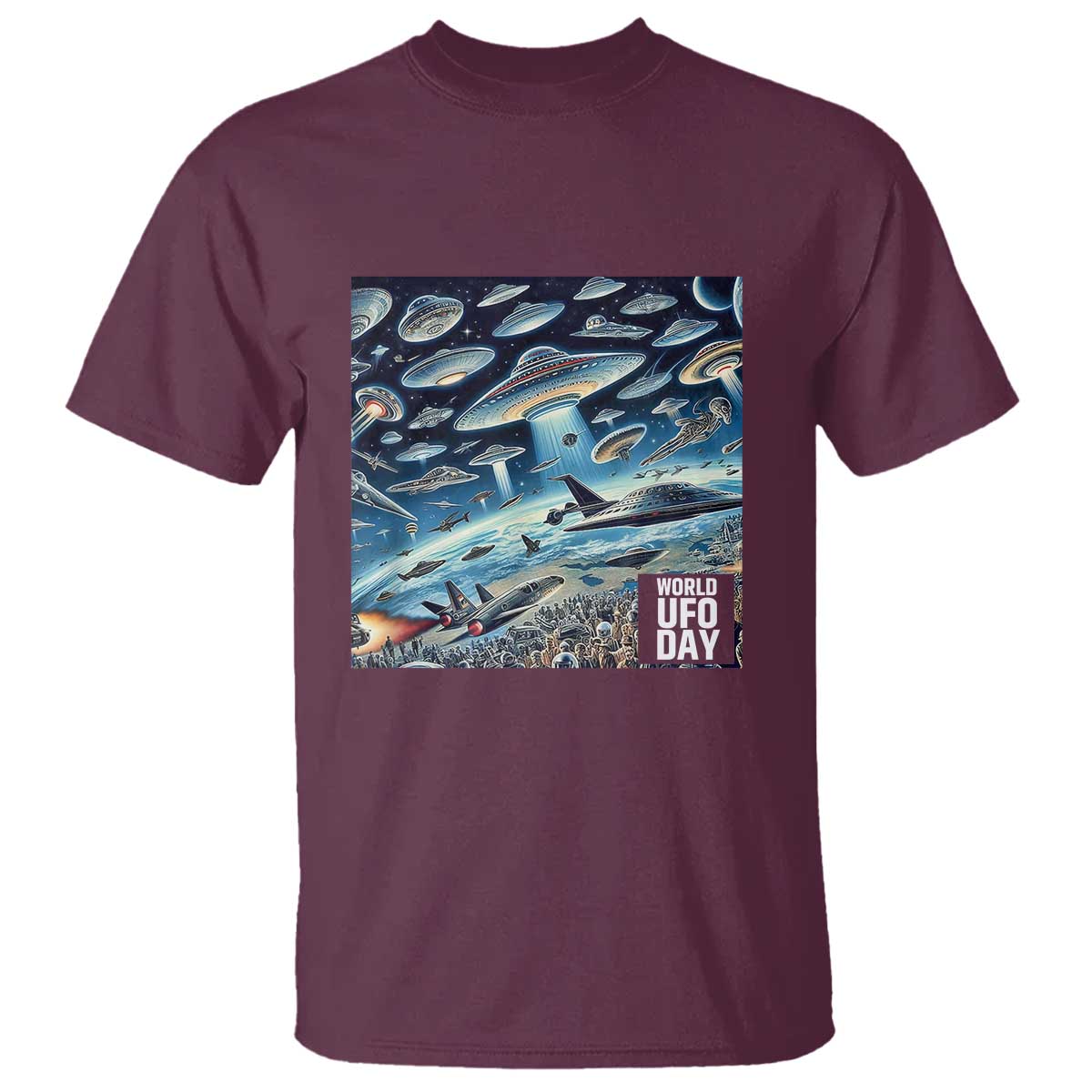 world-ufo-day-july-2nd-theyre-here-t-shirt