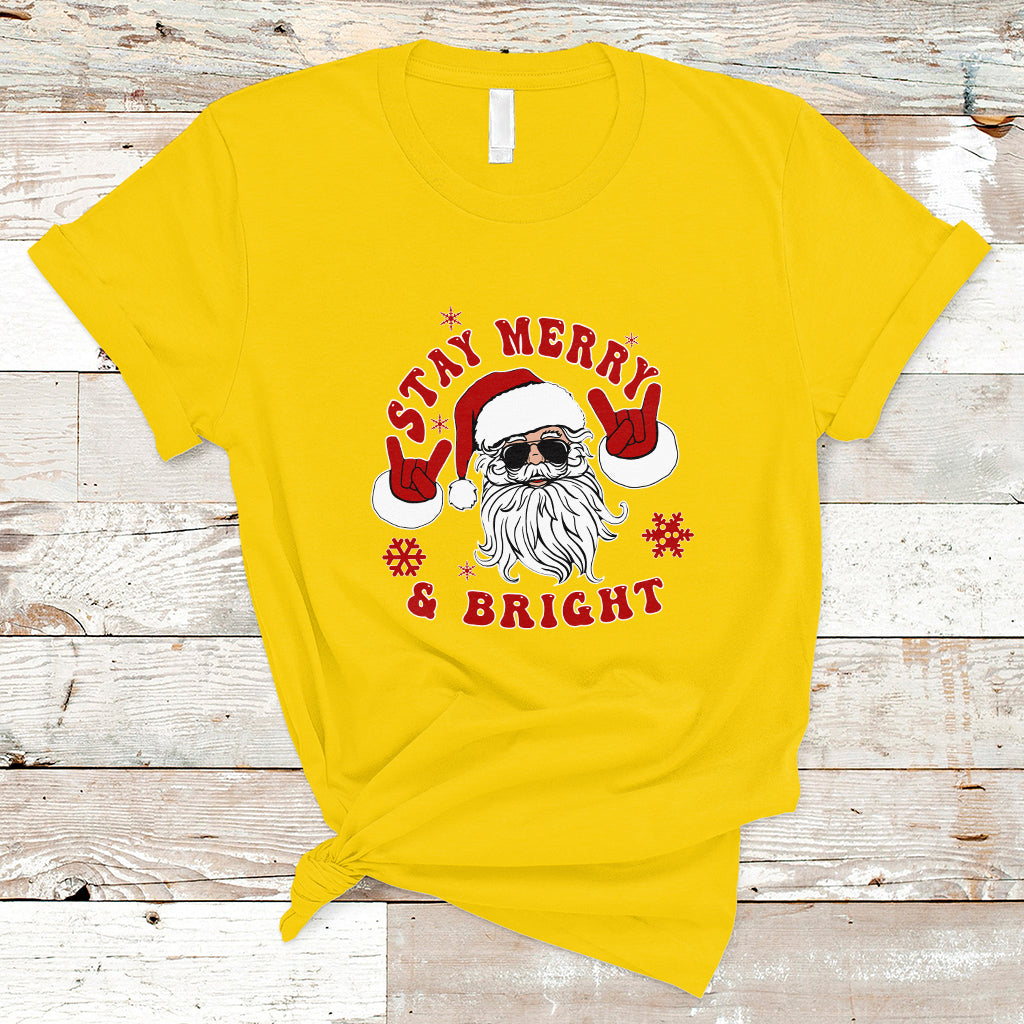 retro-groovy-stay-merry-bright-christmas-cute-santa-claus-t-shirt-ts01