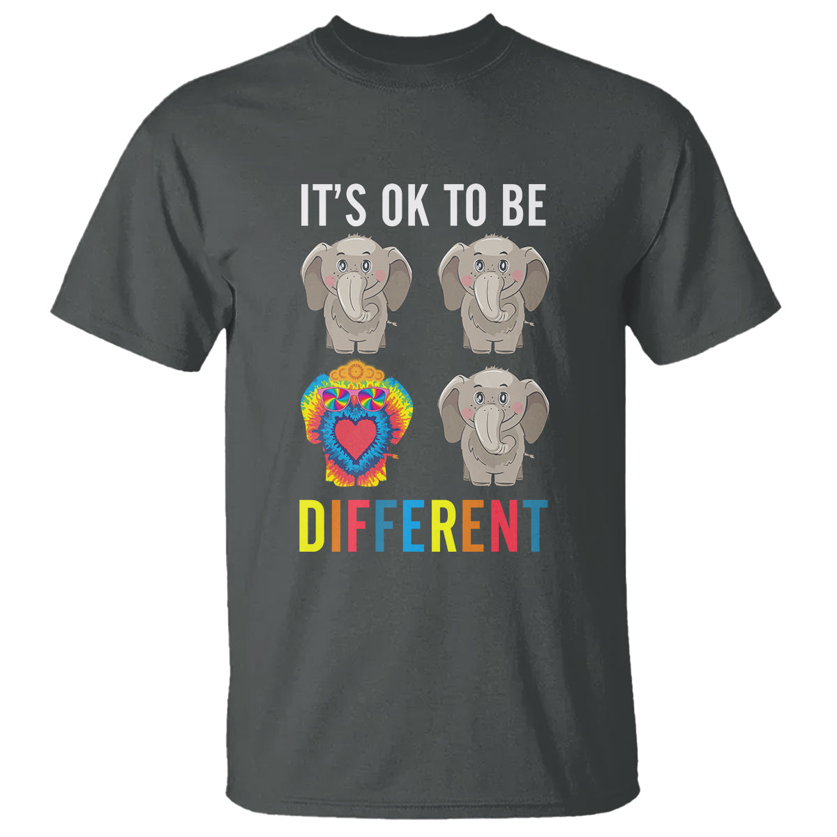 autism-acceptance-t-shirt-its-ok-to-be-different-tie-dye-elephant-hippy-style