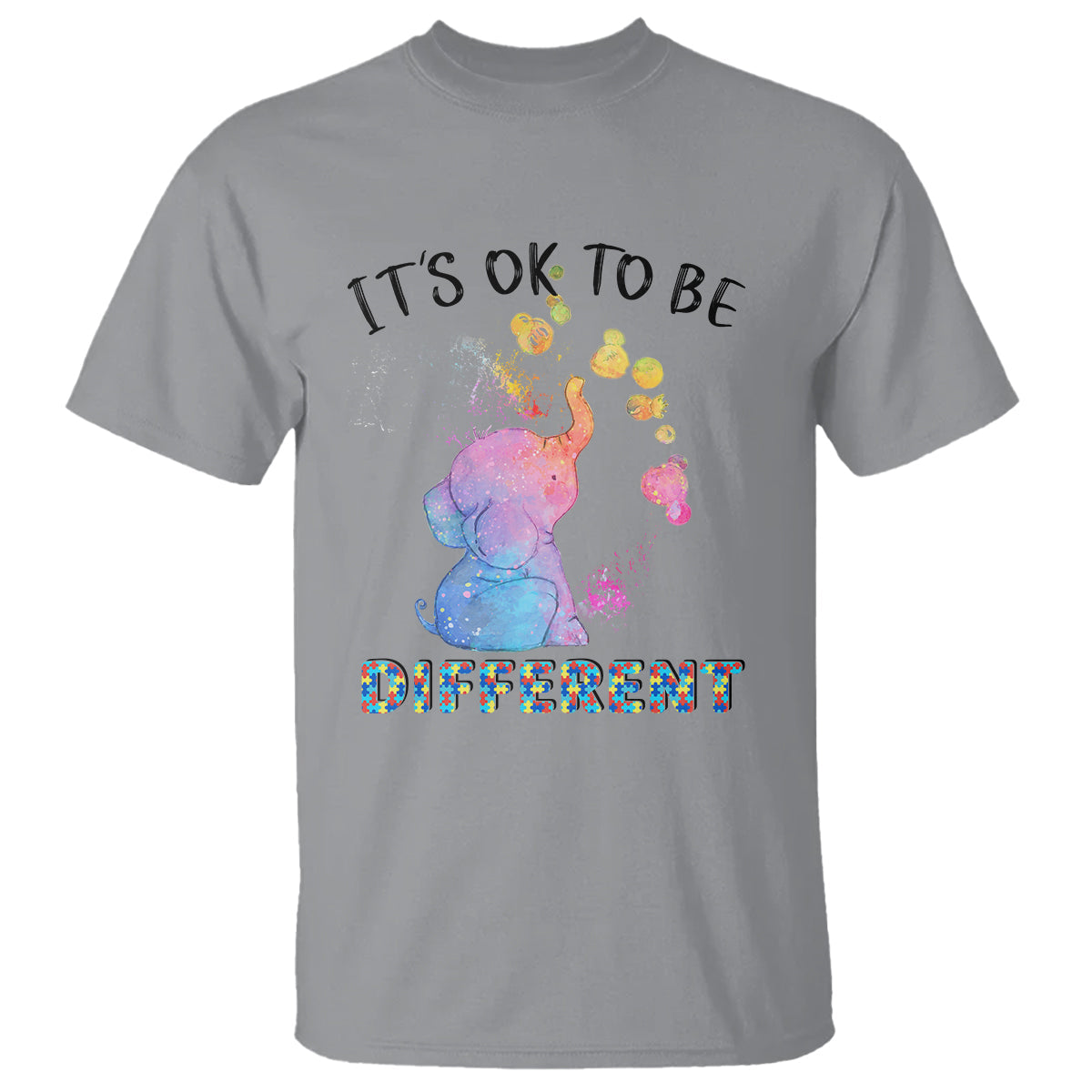 autism-support-t-shirt-its-ok-to-be-different-cute-watercolor-elephant