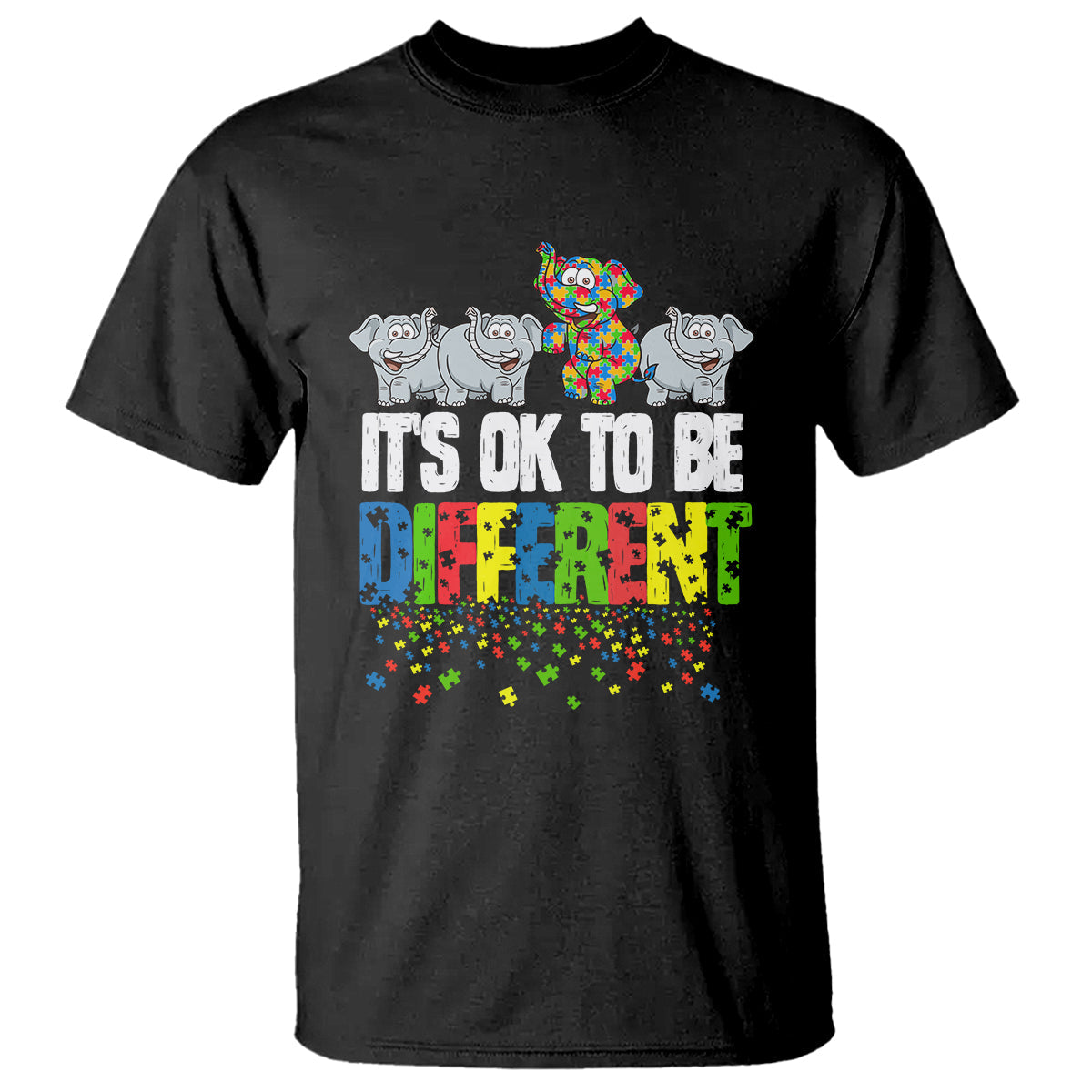 autism-awareness-t-shirt-its-ok-to-be-different-funny-jigsaw-puzzle-elephant