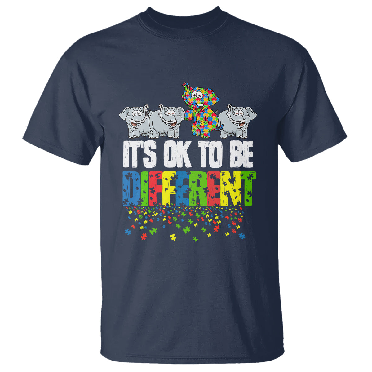 autism-awareness-t-shirt-its-ok-to-be-different-funny-jigsaw-puzzle-elephant