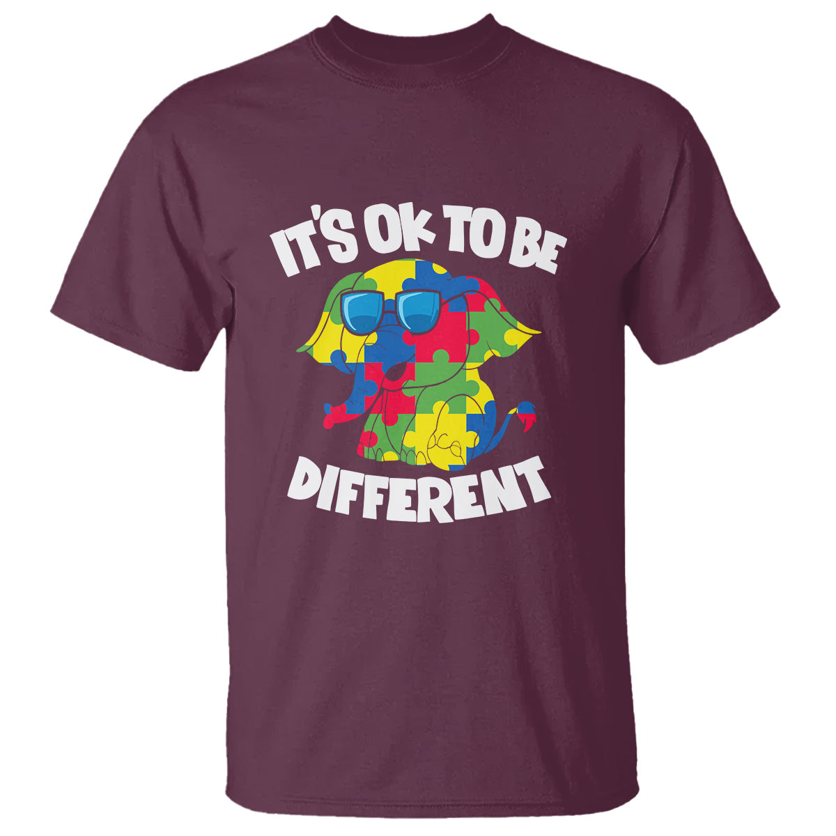 autism-awareness-day-t-shirt-its-okay-to-be-different-elephant