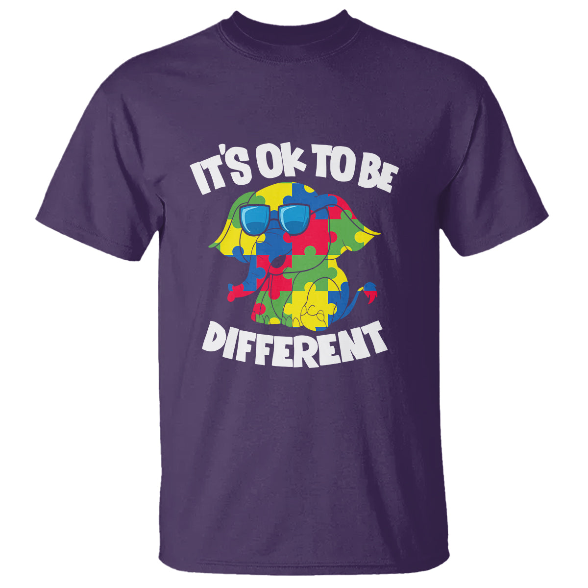autism-awareness-day-t-shirt-its-okay-to-be-different-elephant