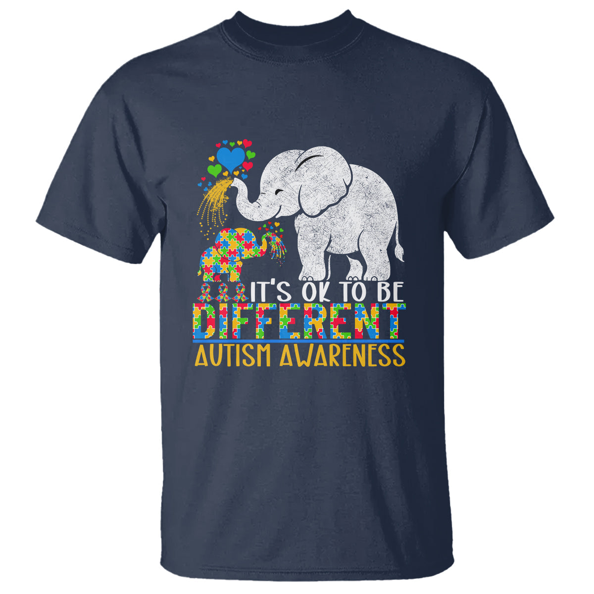 it-is-ok-to-be-elephant-different-autism-awareness-t-shirt