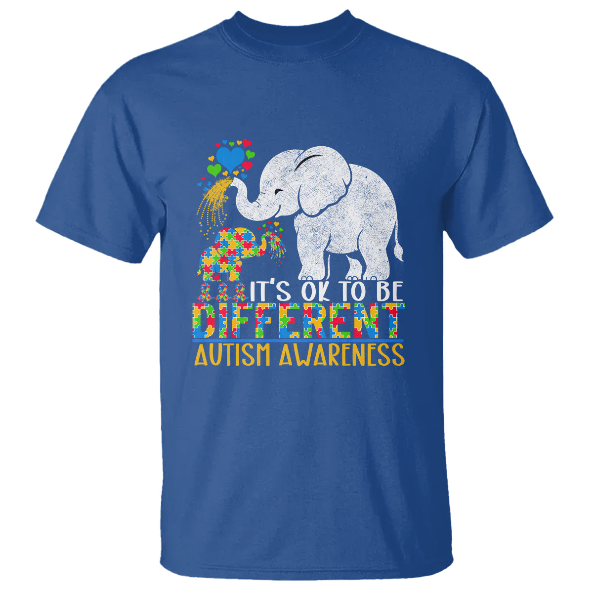 it-is-ok-to-be-elephant-different-autism-awareness-t-shirt