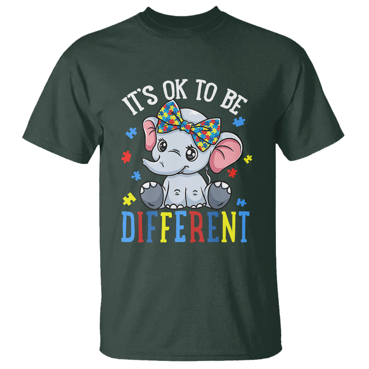 autism-month-t-shirt-its-okay-to-be-different-elephant