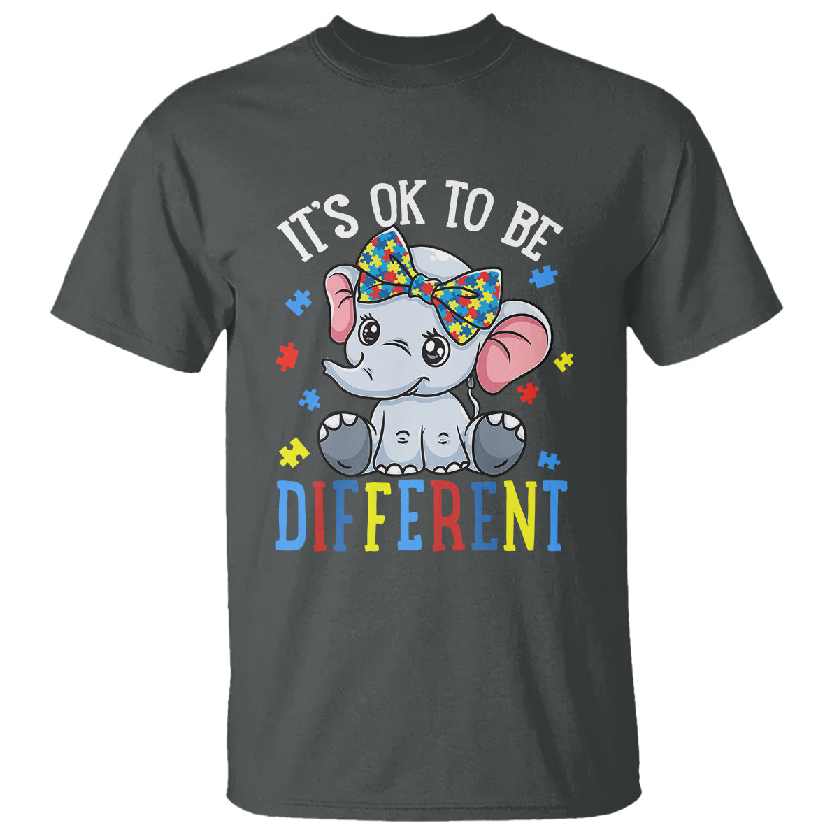 autism-month-t-shirt-its-okay-to-be-different-elephant