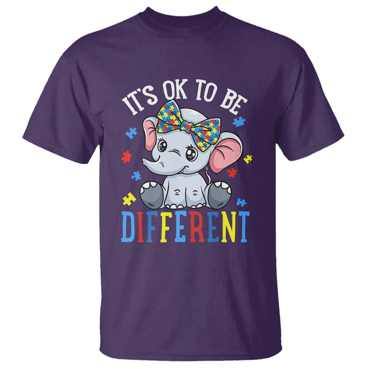 autism-month-t-shirt-its-okay-to-be-different-elephant