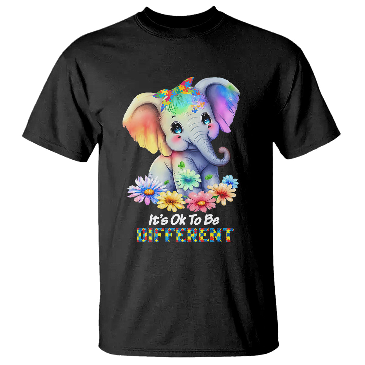 its-ok-to-be-elephant-different-autism-awareness-t-shirt