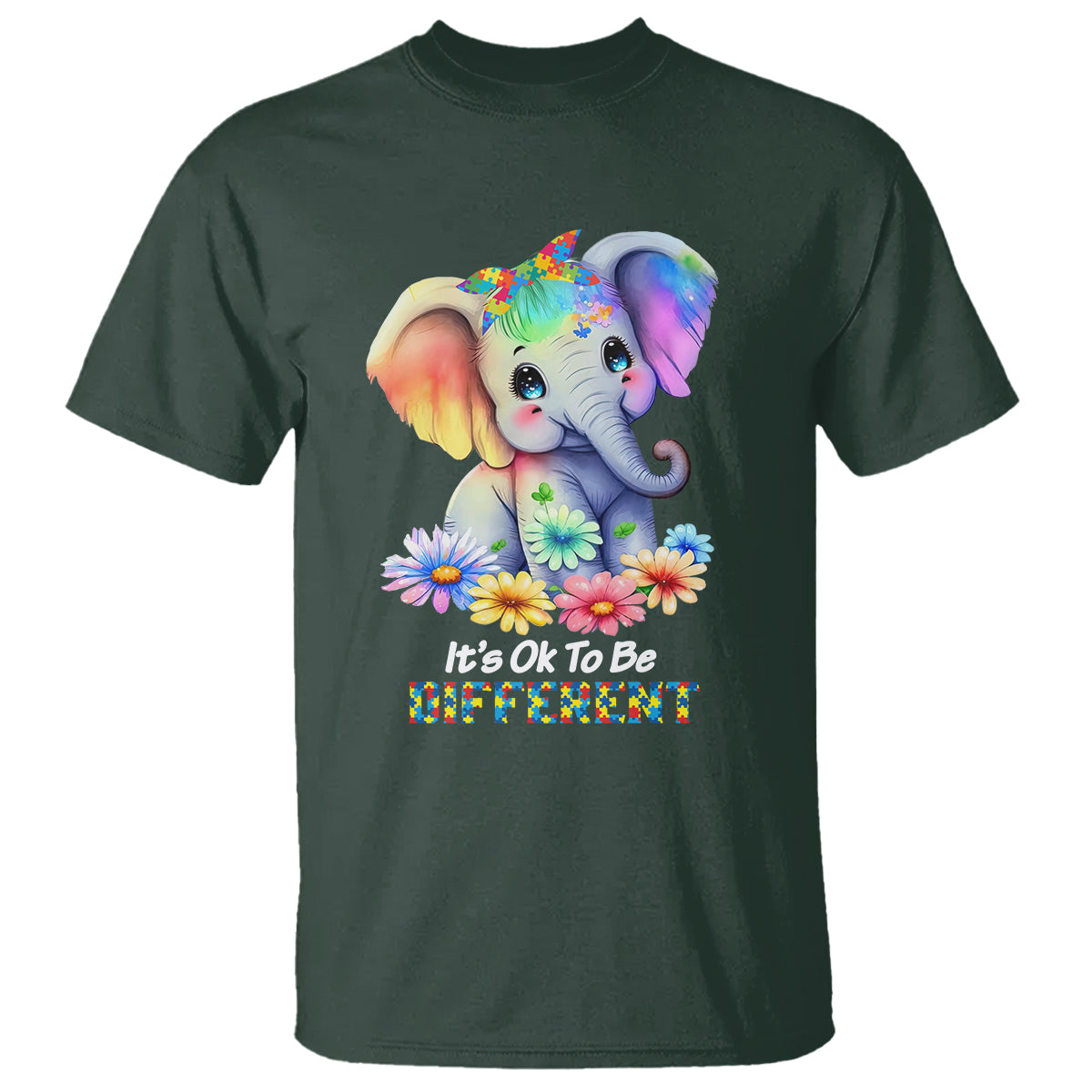 its-ok-to-be-elephant-different-autism-awareness-t-shirt