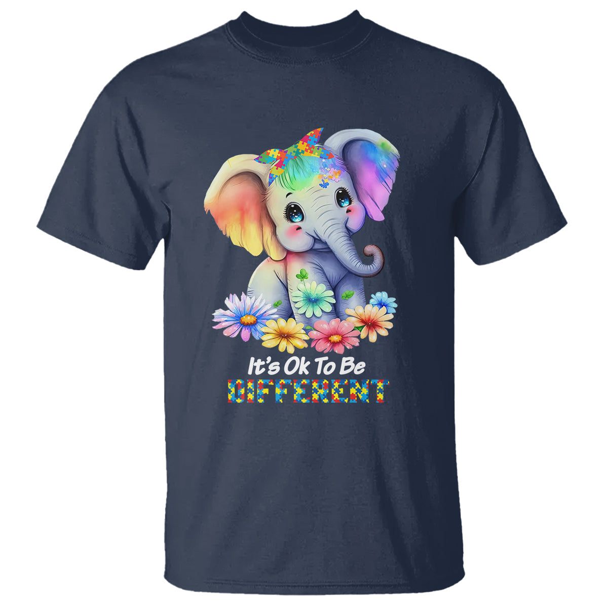 its-ok-to-be-elephant-different-autism-awareness-t-shirt