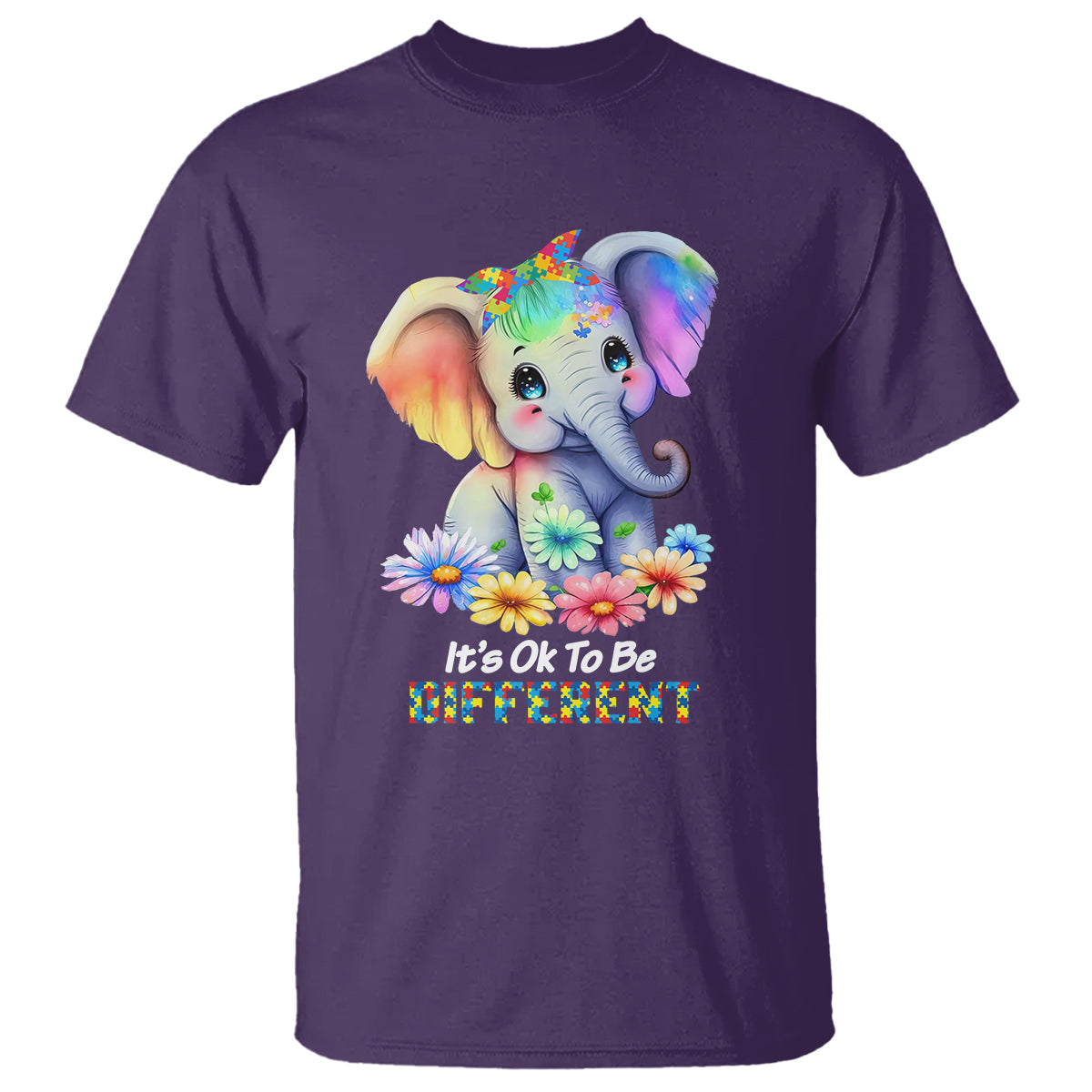 its-ok-to-be-elephant-different-autism-awareness-t-shirt