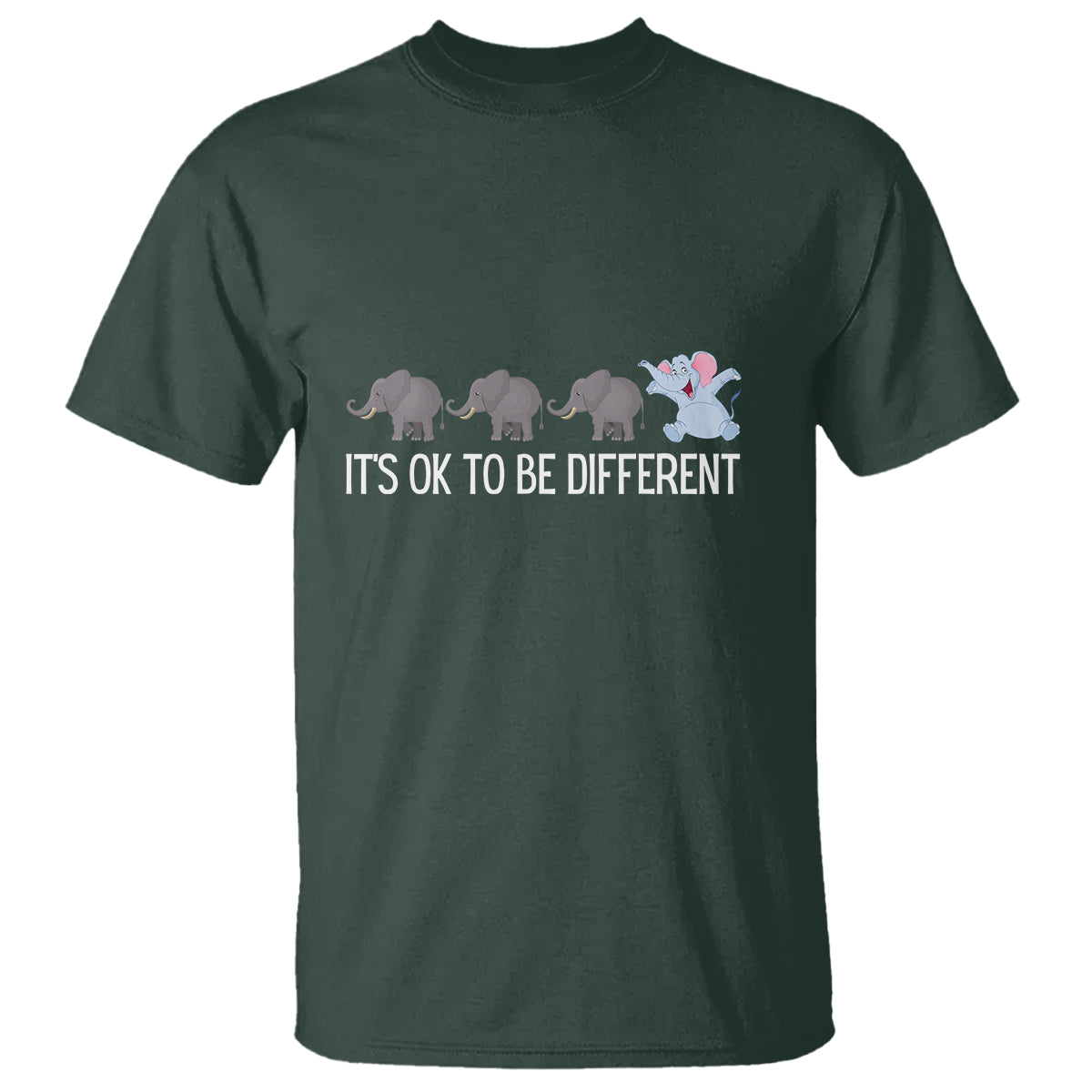 autism-its-ok-to-be-different-elephant-shirt-funny-elephant-t-shirt
