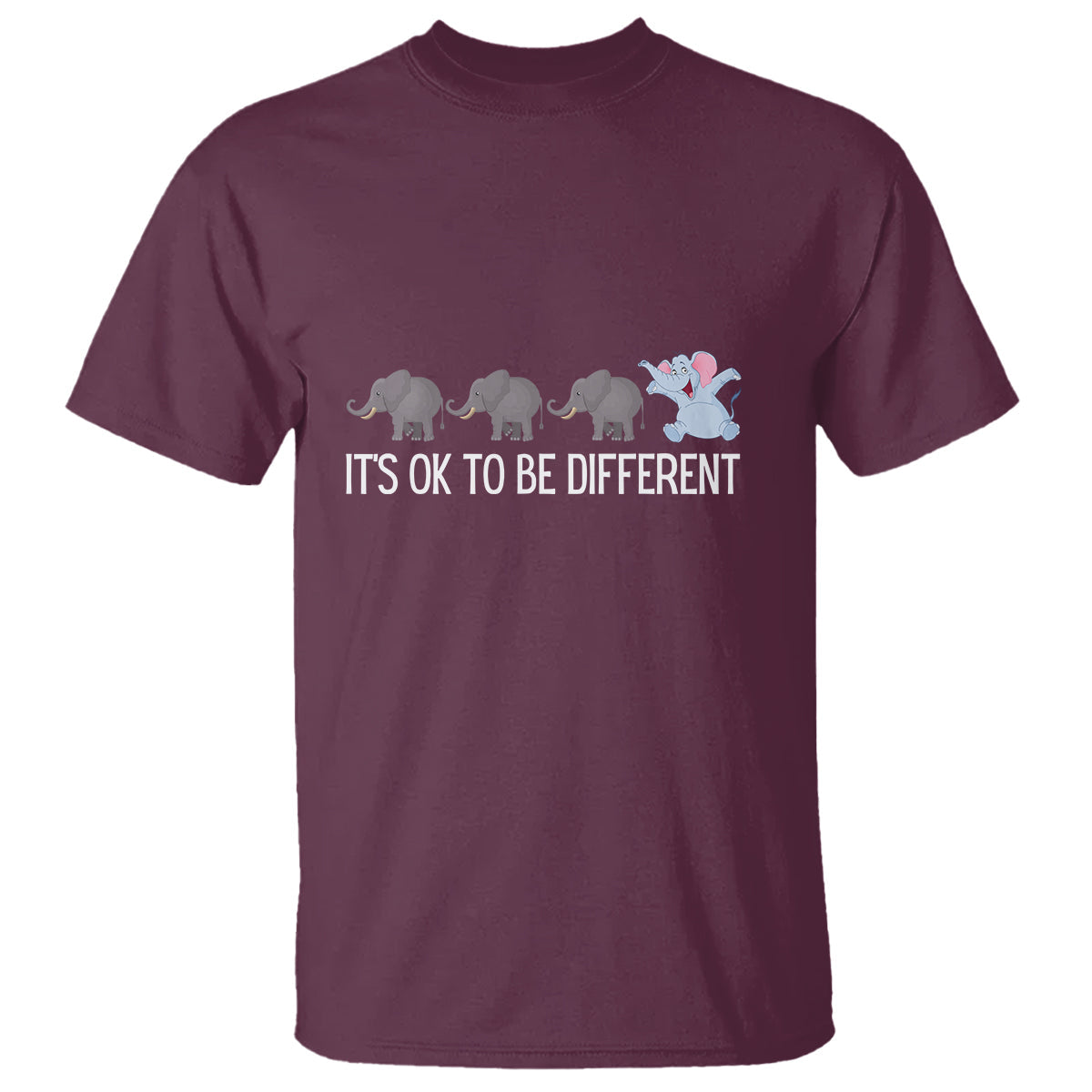 autism-its-ok-to-be-different-elephant-shirt-funny-elephant-t-shirt