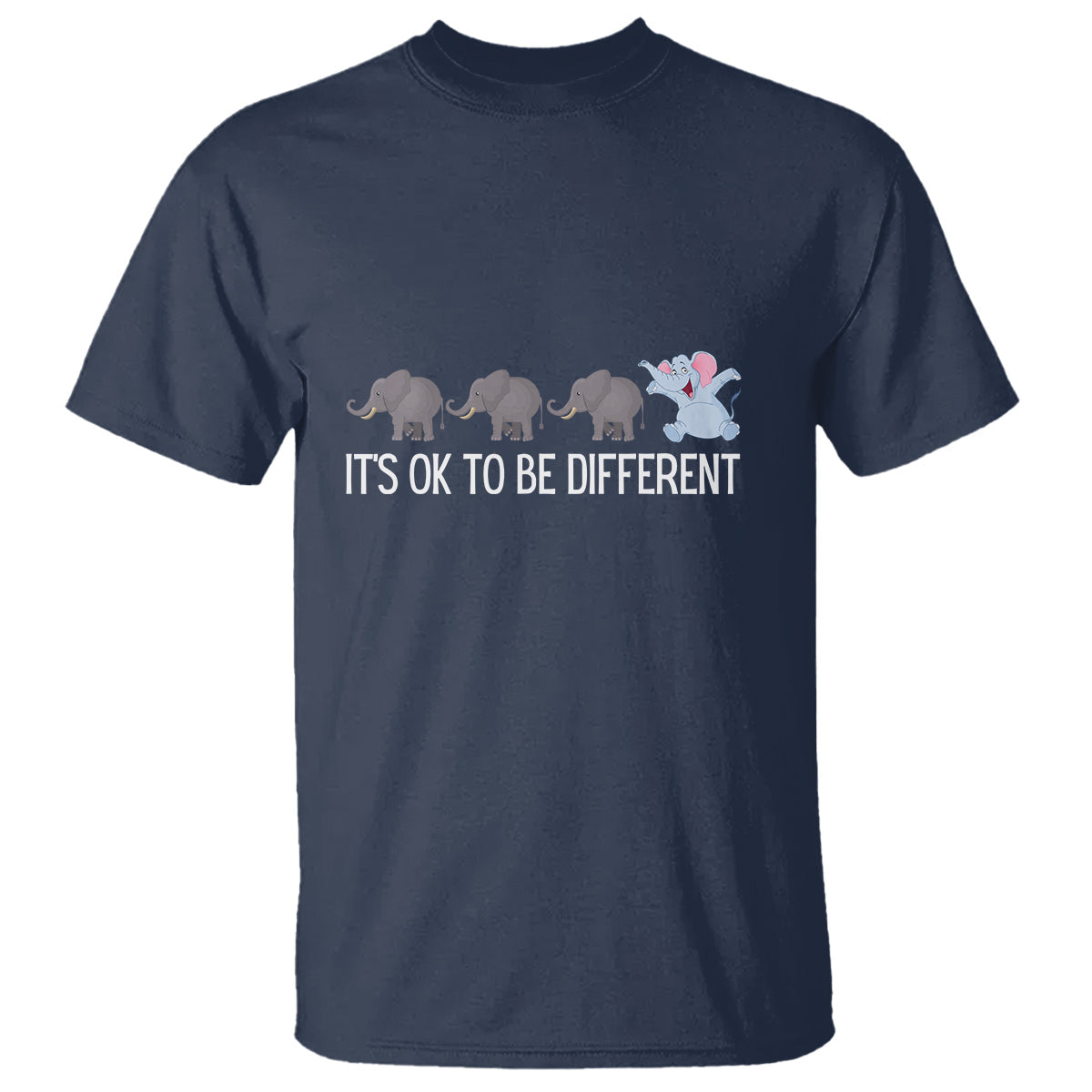 autism-its-ok-to-be-different-elephant-shirt-funny-elephant-t-shirt