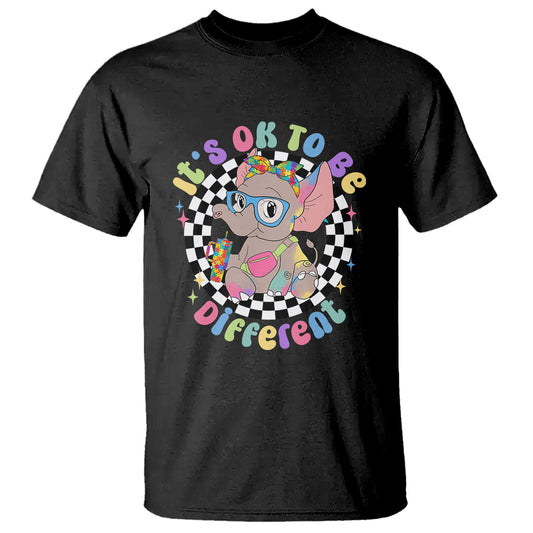 support-autism-t-shirt-its-okay-to-be-different-funny-elephant