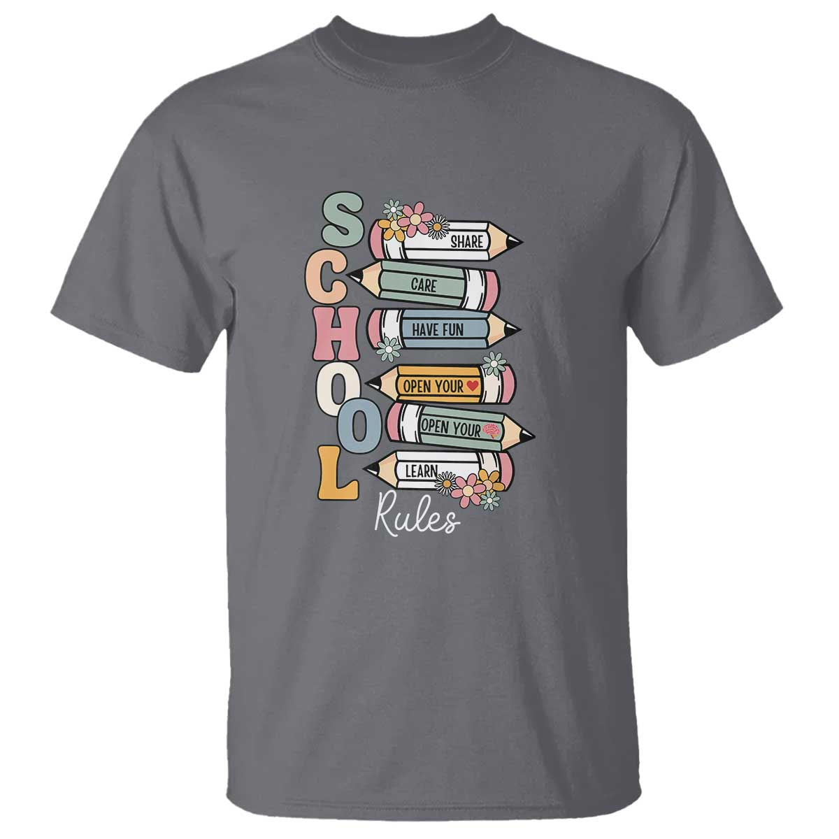 back-to-school-teacher-t-shirt-classroom-rules-share-care-learn