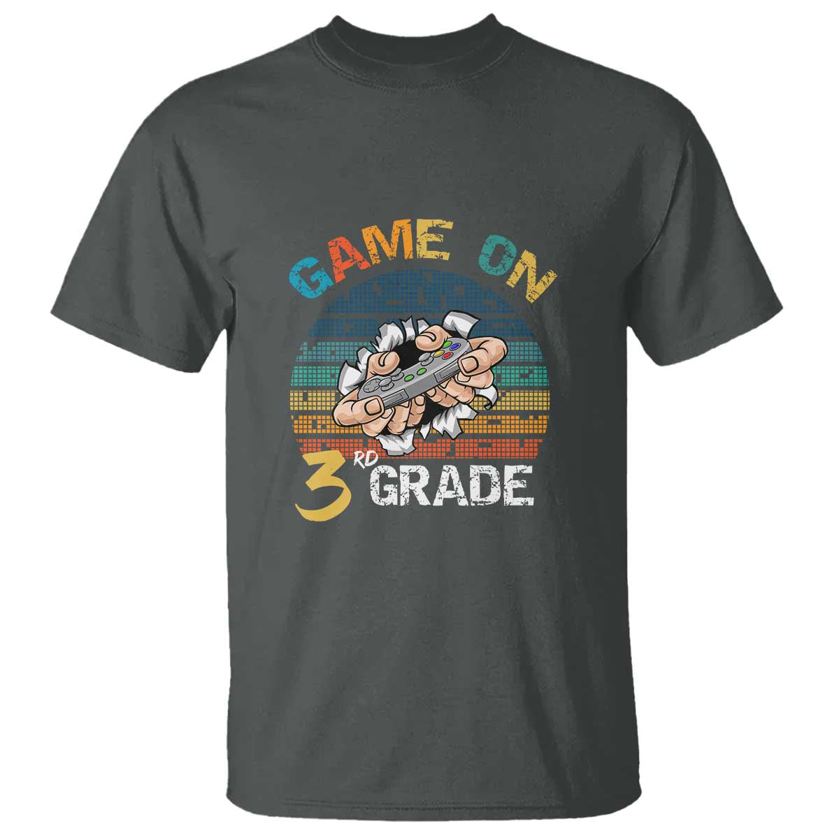 game-on-3rd-grade-t-shirt-funny-back-to-school-gamer-level-unlocked