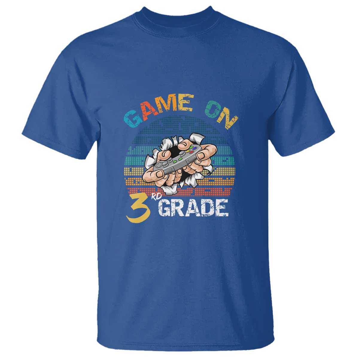 game-on-3rd-grade-t-shirt-funny-back-to-school-gamer-level-unlocked