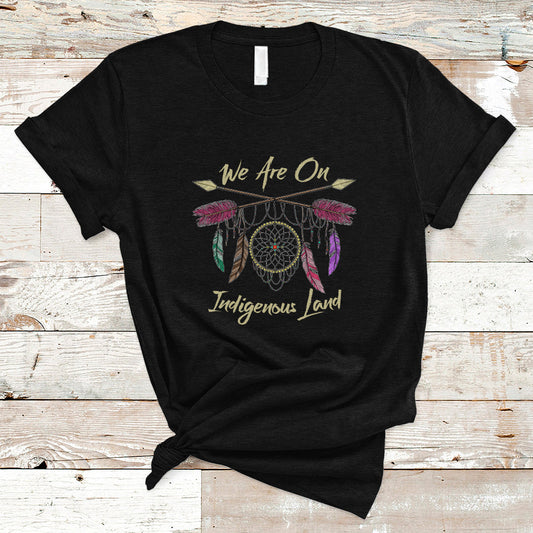 native-american-dreamcatcher-t-shirt-we-are-on-indigenous-land-ts01