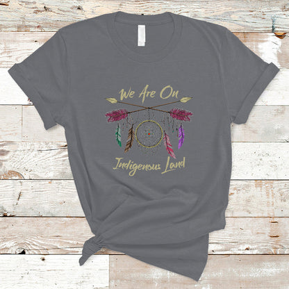 native-american-dreamcatcher-t-shirt-we-are-on-indigenous-land-ts01