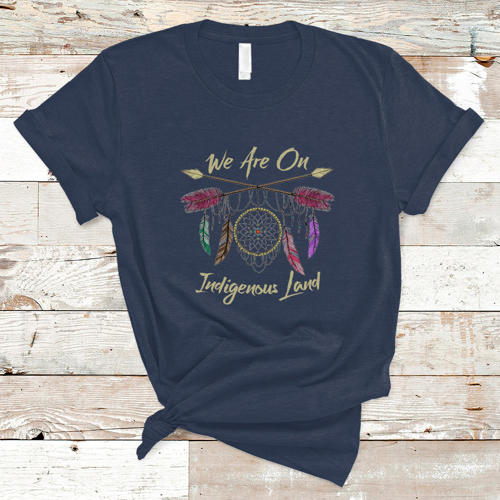 native-american-dreamcatcher-t-shirt-we-are-on-indigenous-land-ts01
