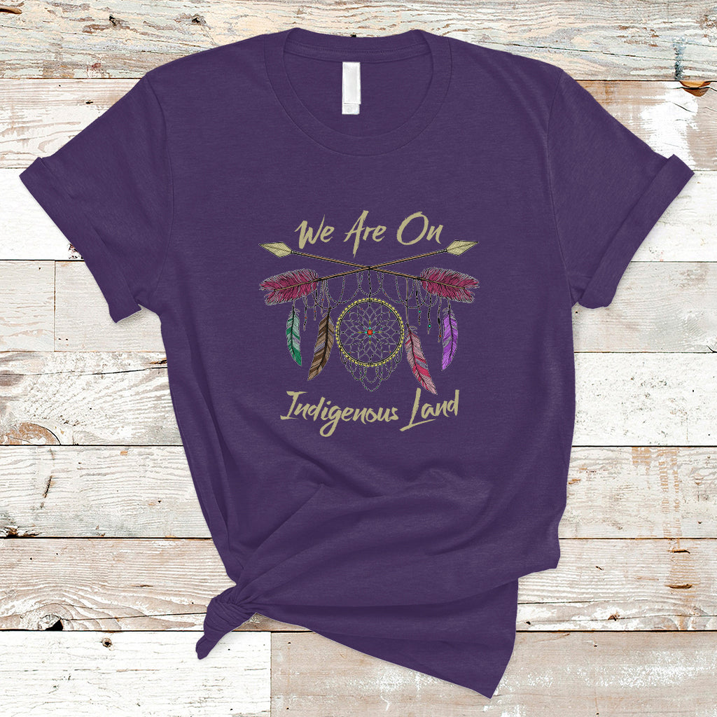 native-american-dreamcatcher-t-shirt-we-are-on-indigenous-land-ts01