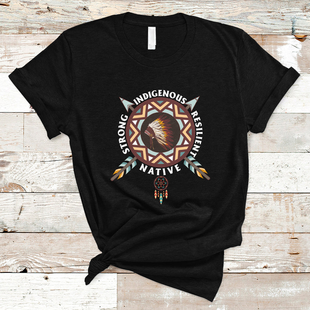native-american-t-shirt-native-strong-resilient-indigenous-dream-catcher-ts01