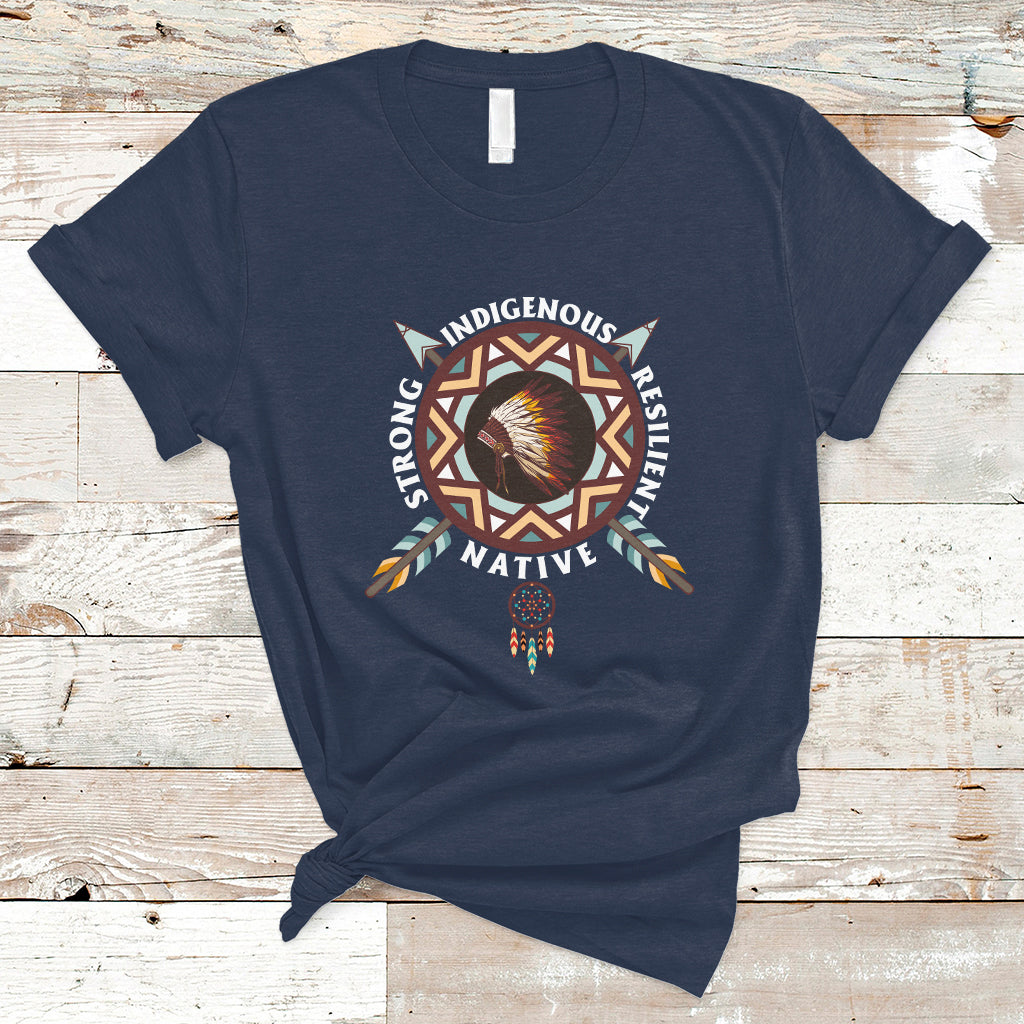 native-american-t-shirt-native-strong-resilient-indigenous-dream-catcher-ts01