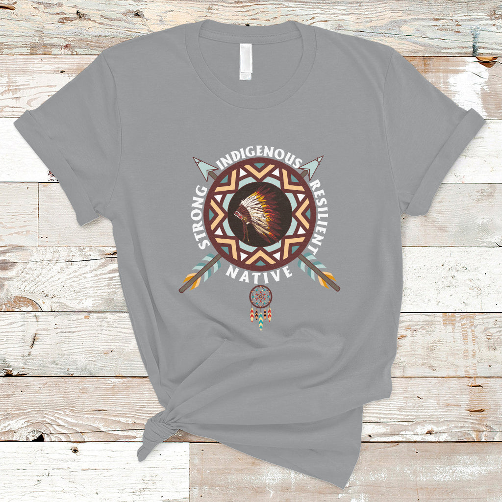 native-american-t-shirt-native-strong-resilient-indigenous-dream-catcher-ts01