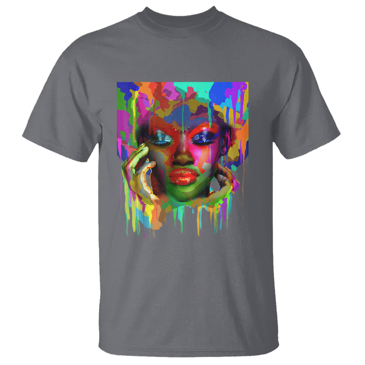 cool-african-woman-afro-color-painted-face-t-shirt-1